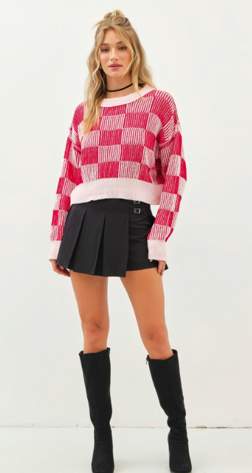 Checkerboard Sweater