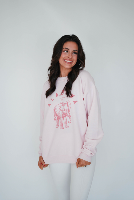 Scarlet Alabama Crimson Tide Elephant Sweatshirt