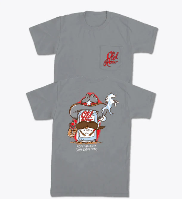 Old Row The Smokin' Cowboy Repeat Pocket Tee