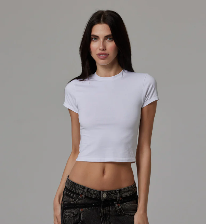 Talentless Women's Stretch Jersey Baby Tee