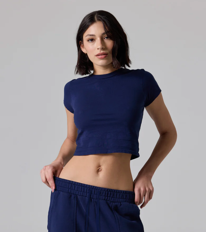 Talentless Women's Stretch Jersey Baby Tee