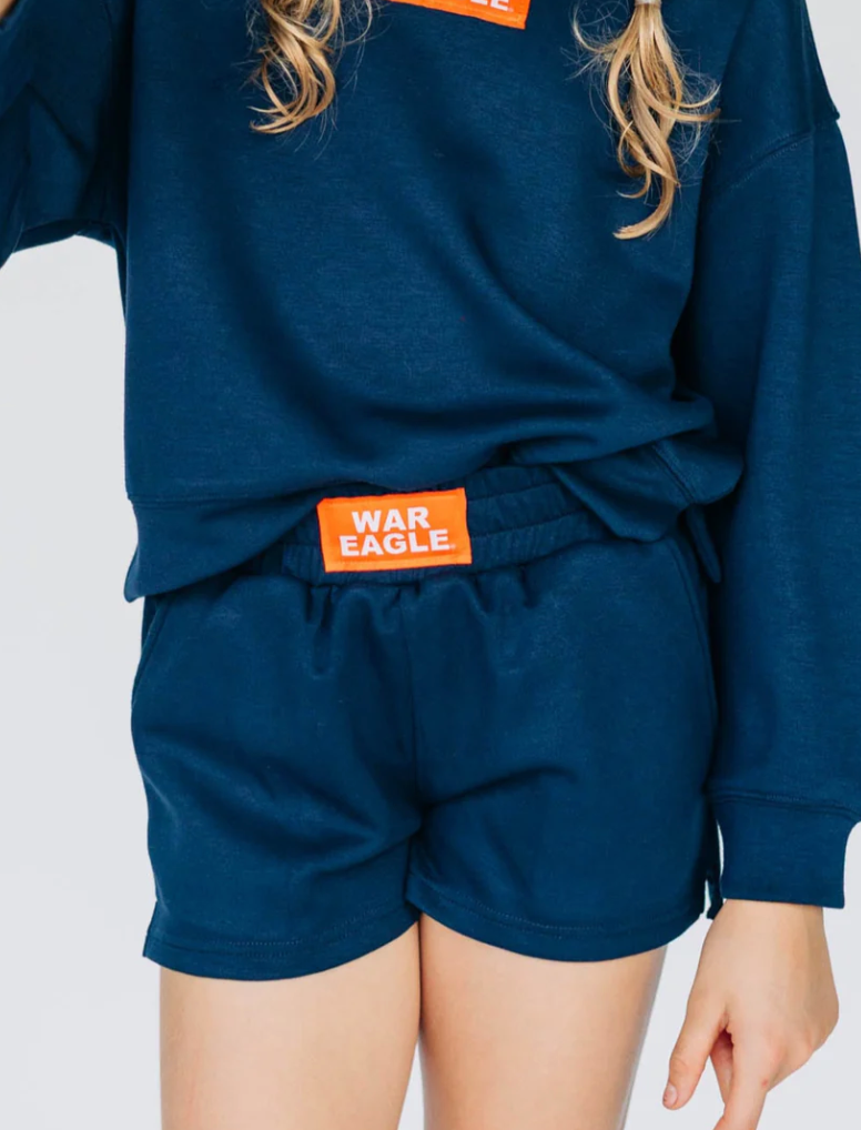 Girls' Scarlet & Gold War Eagle Ava Airy Short