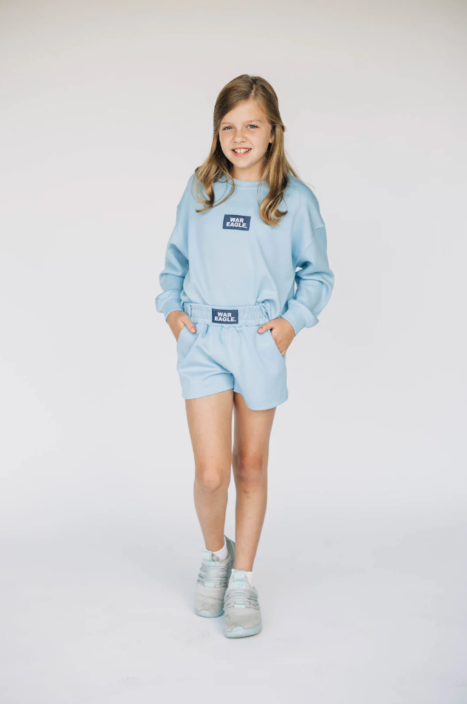 Girls' Scarlet & Gold War Eagle Ava Airy Crewneck