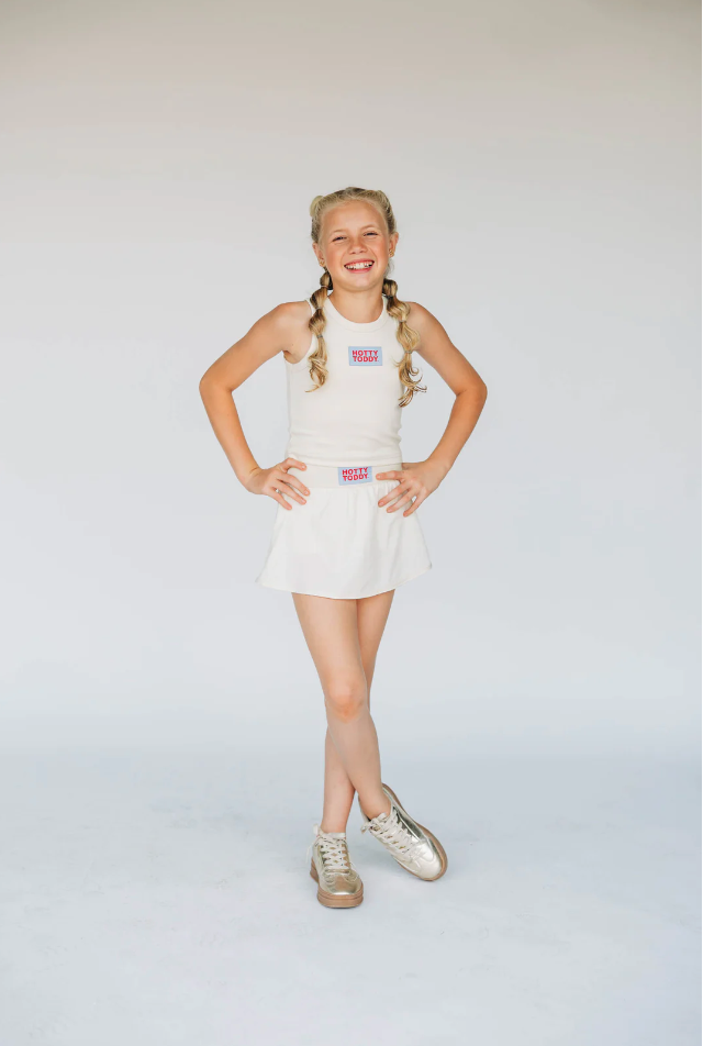 Girls' Scarlet & Gold Hotty Toddy Alli Airy Tennis Skirt