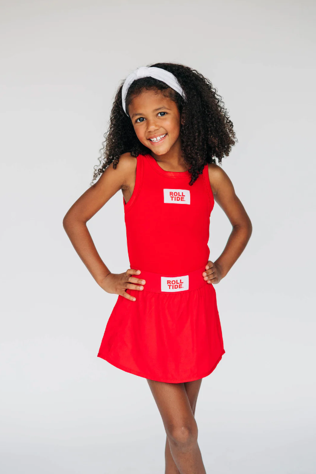 Girls' Scarlet & Gold Roll Tide Alli Airy Tank