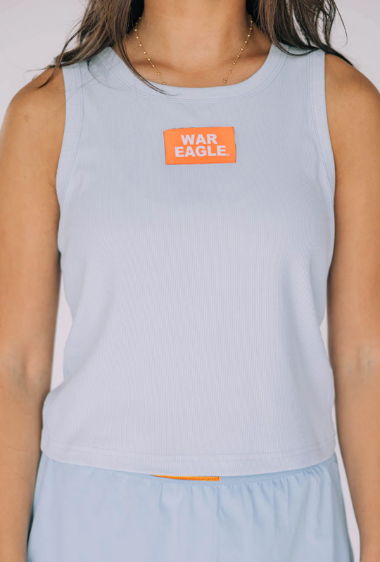 Girls' Scarlet & Gold War Eagle Micro Rib Baby Tank