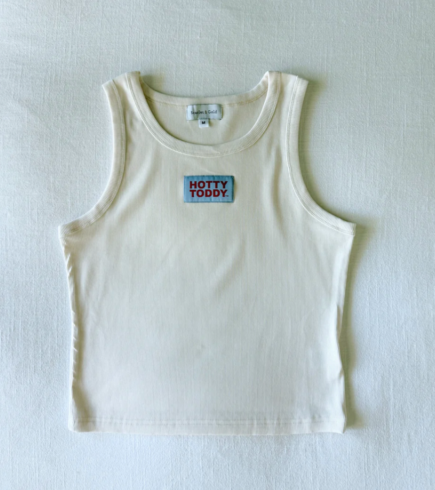 Girls' Scarlet & Gold Hotty Toddy Micro Rib Baby Tank