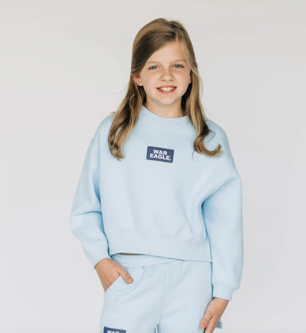 Girls' Scarlet & Gold War Eagle High Waisted Sweat Short