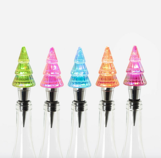 Lit Tree Bottle Stopper