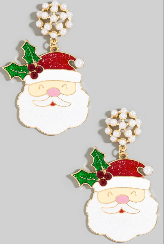 Santa Earrings
