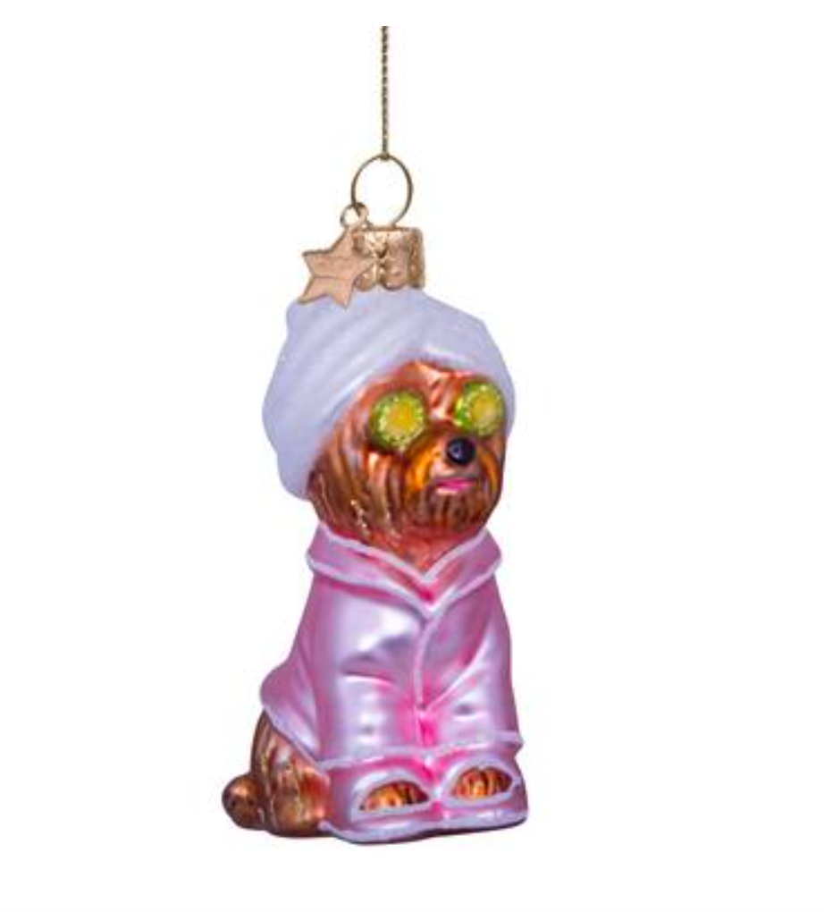 Self Care Dog Ornament