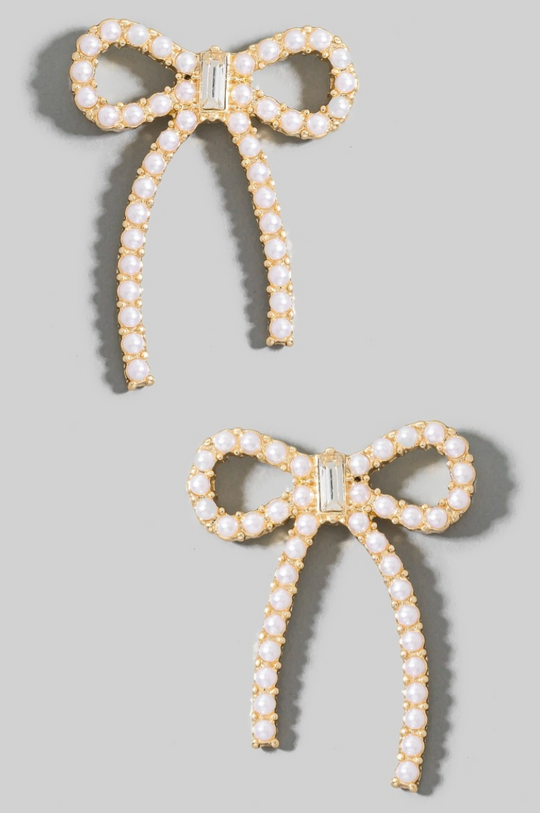 Pearl Bow Earring