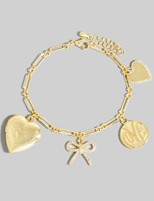 XOXO Charm Bracelet