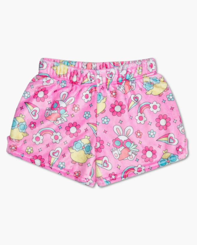 Girls' I scream Flower Chicks Plush Shorts