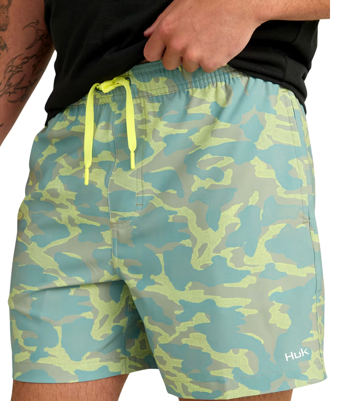 Huk Pursuit Printed Volley Swim Short