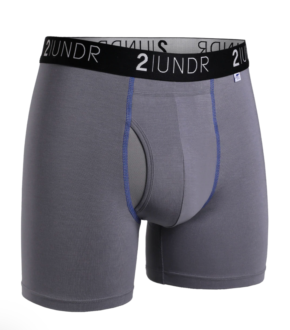 pair of grey underwear on a white background