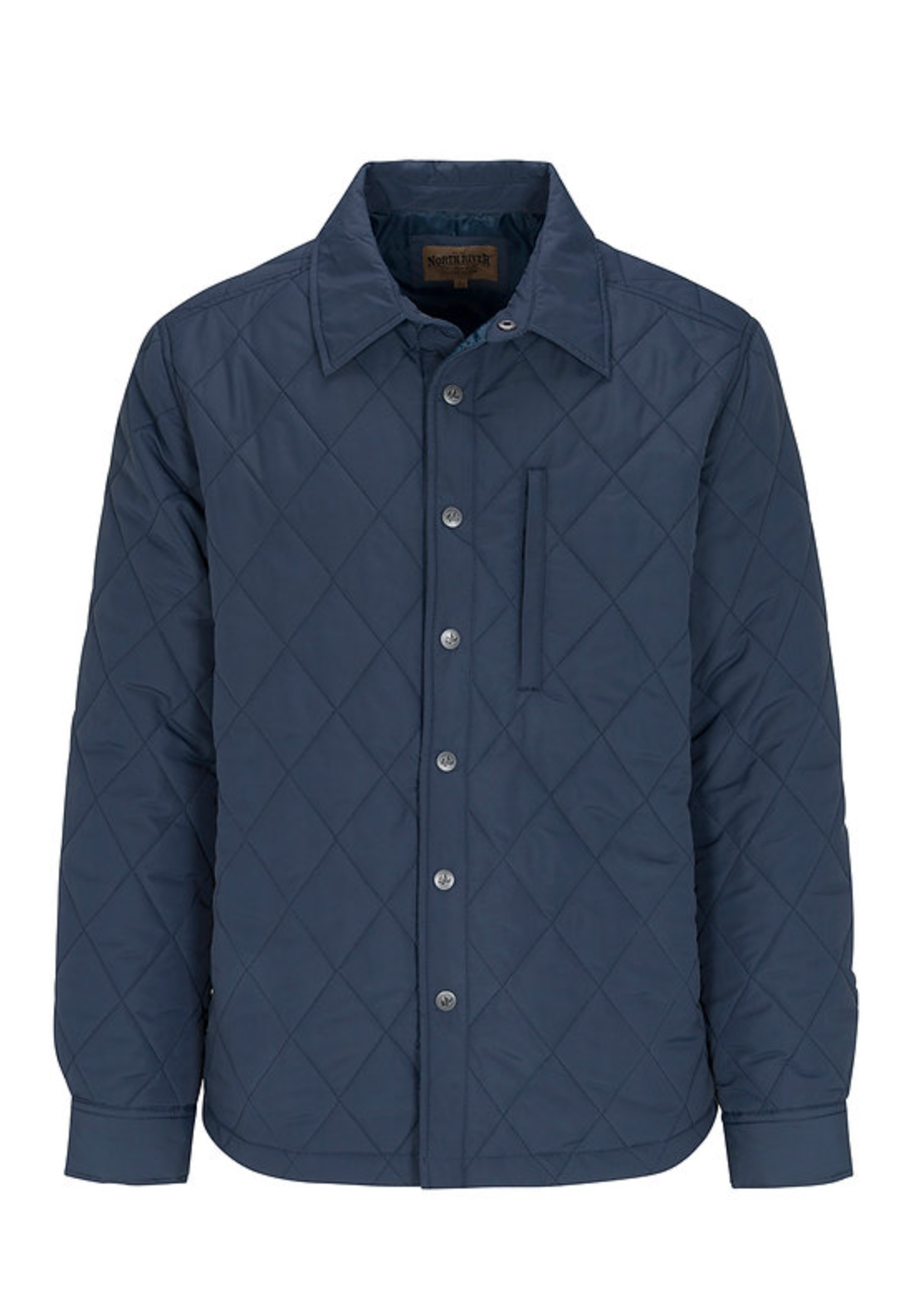 North River Quilted Diamond Cut Snap Front Jacket