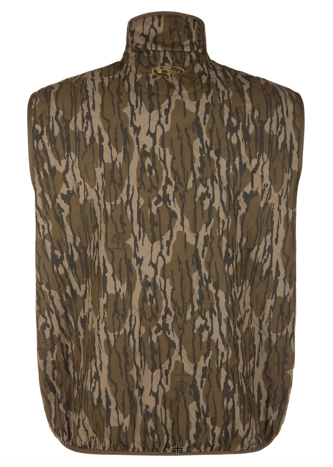 A camouflage-patterned torso mannequin or display form shown on a computer screen, viewed through a web browser with Chrome tabs and dock icons visible around the preview.