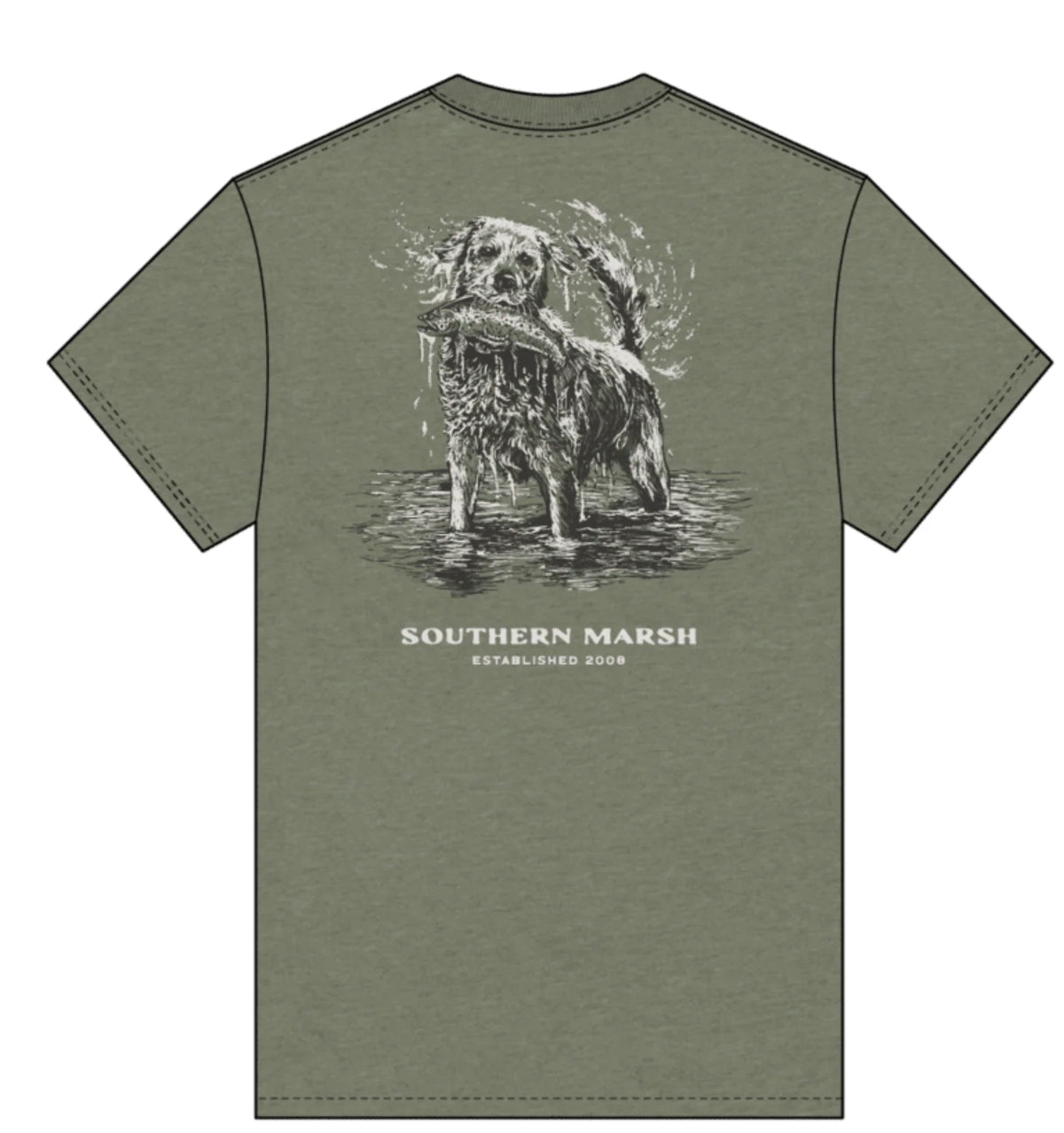 Southern Marsh Seawash Tee - Shake & Release