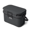 Black YETI cooler box on a white background