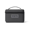 Black YETI lunch box on a white background