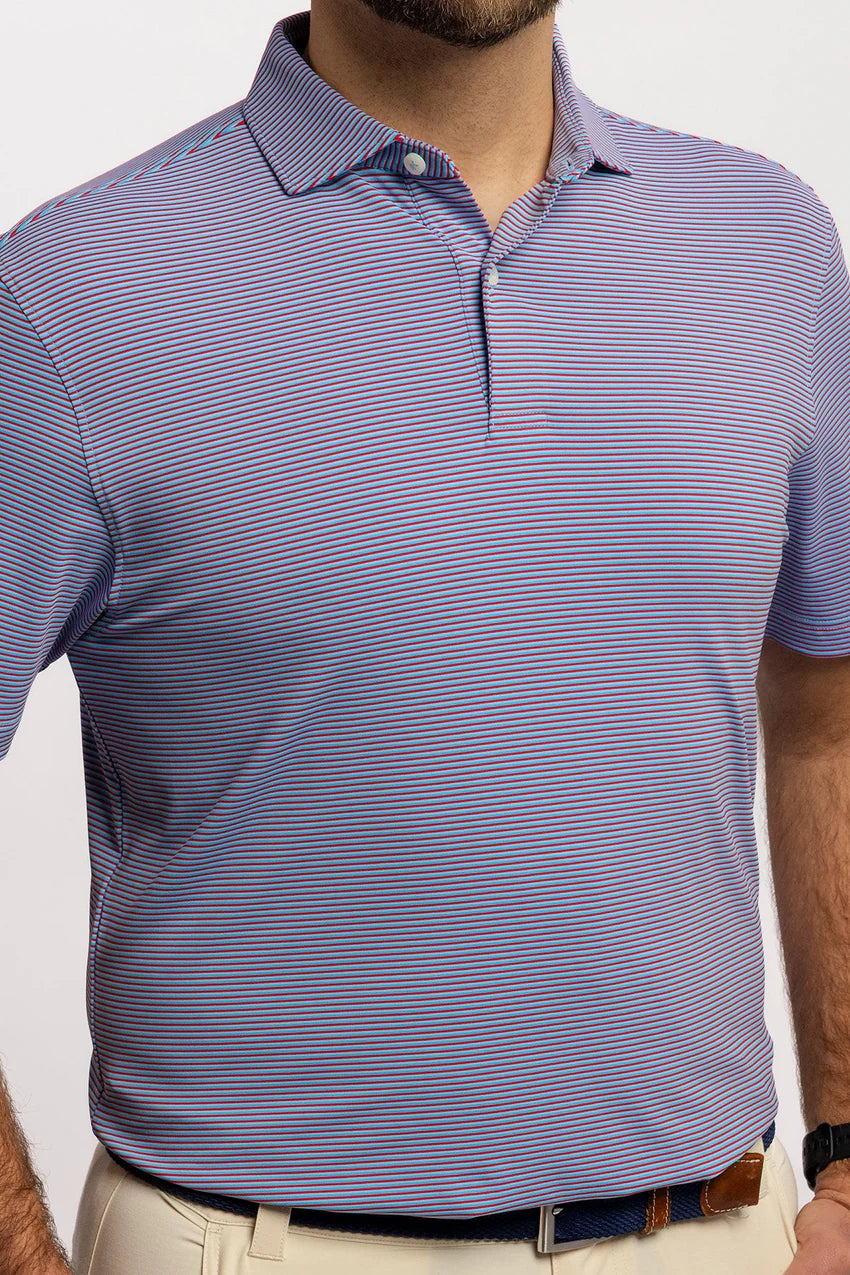 Turtleson Conor Stripe 2 Button Polo