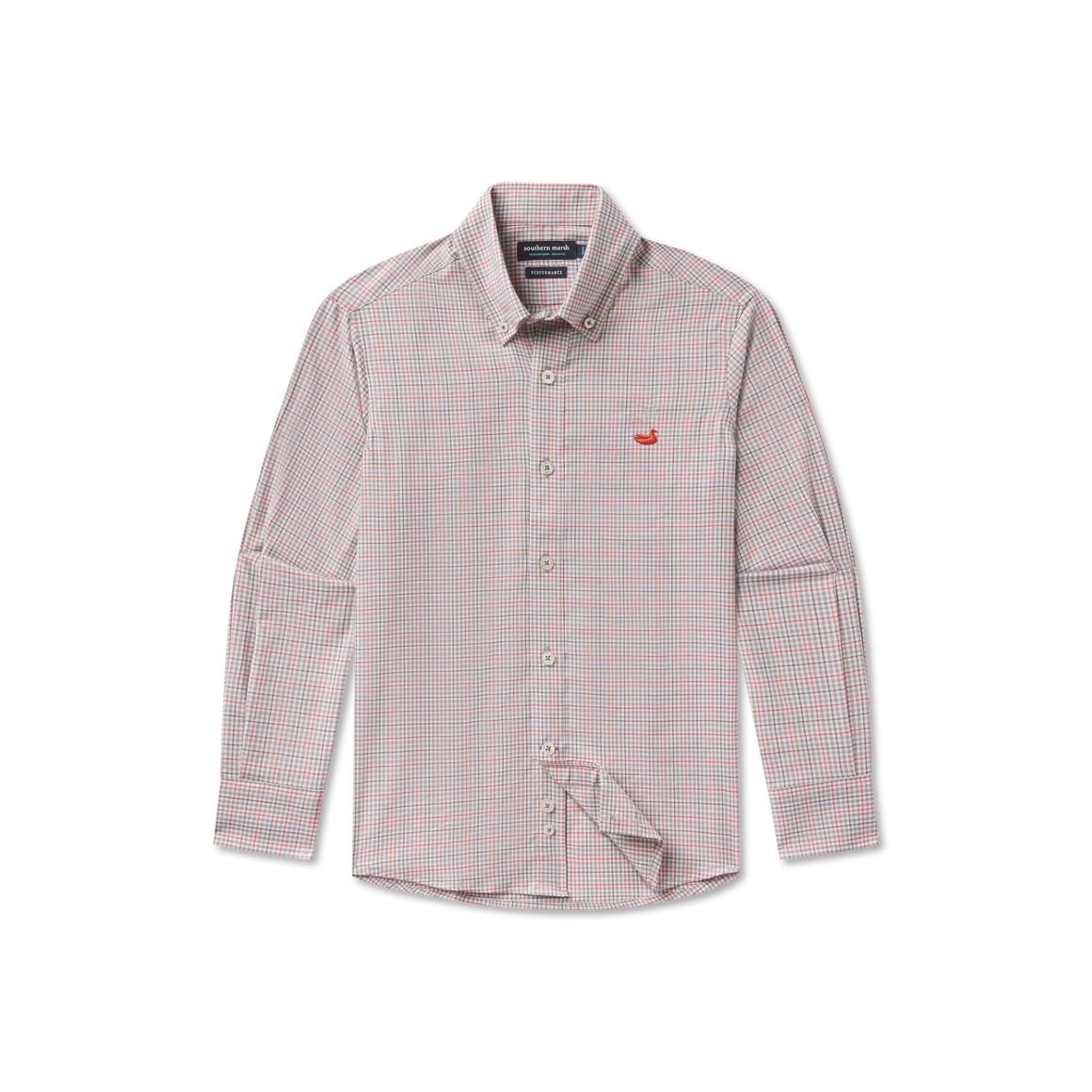 Boys' Southern Marsh Dyer Performance Gingham Dress Shirt