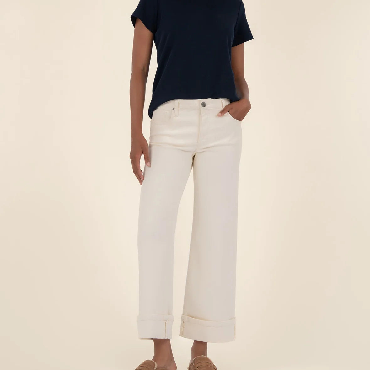 Kut High Rise Meg Wide Leg Jeans