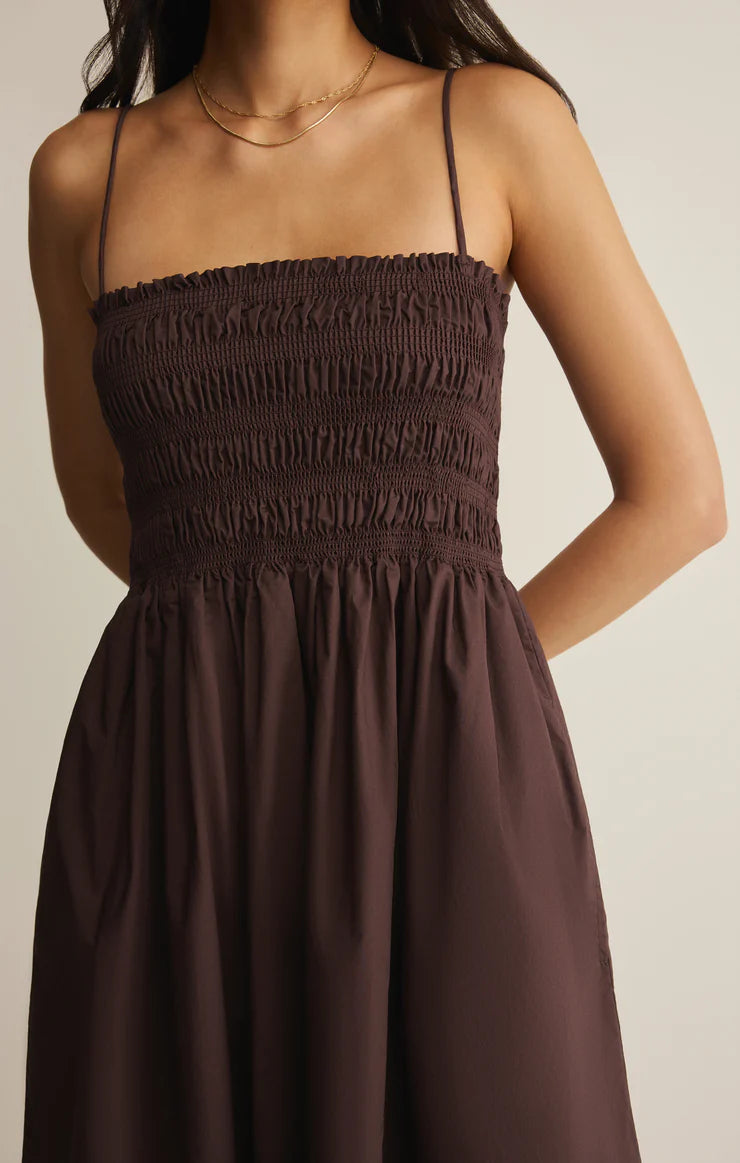 Z Supply Cornelia Poplin Midi Dress