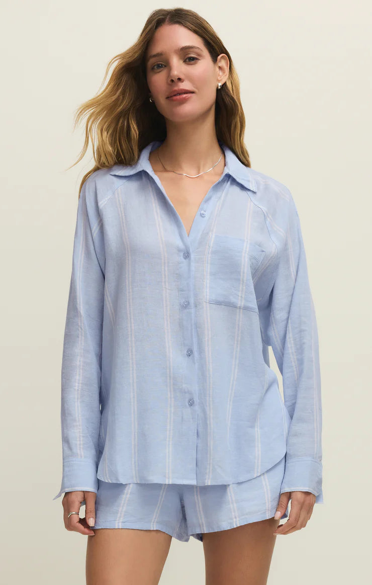 Z Supply Perfect Linen Striped Top
