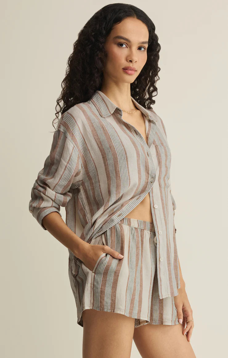 Z Supply The Perfect Striped Button Up