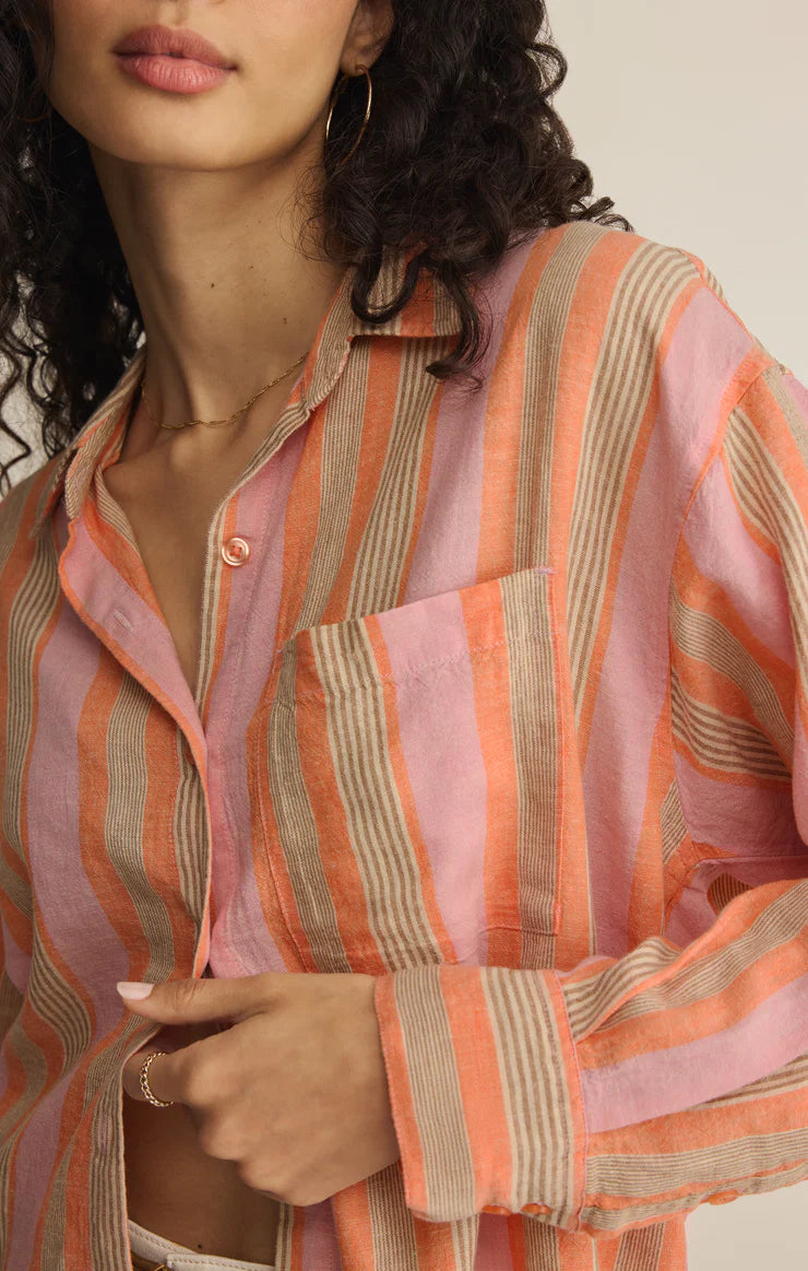 Z Supply The Perfect Striped Button Up
