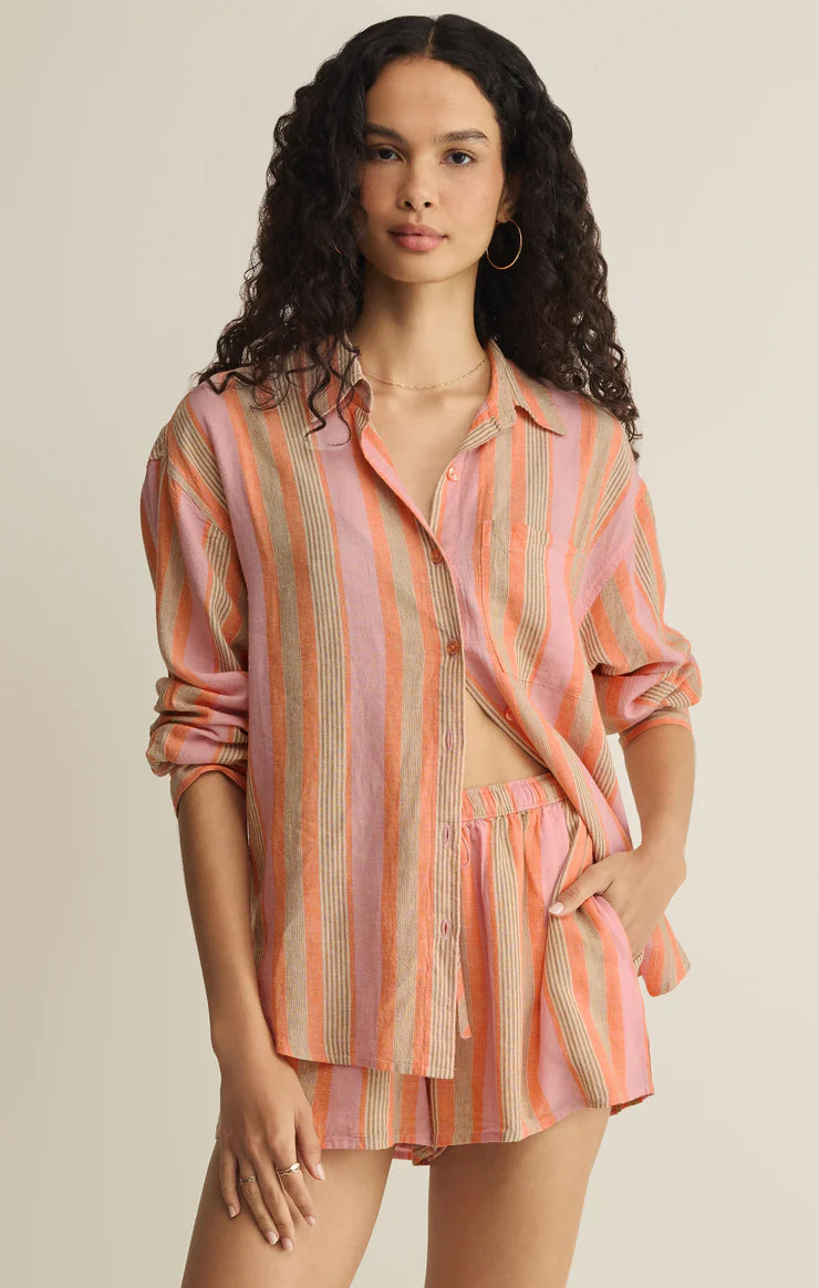 Z Supply The Perfect Striped Button Up
