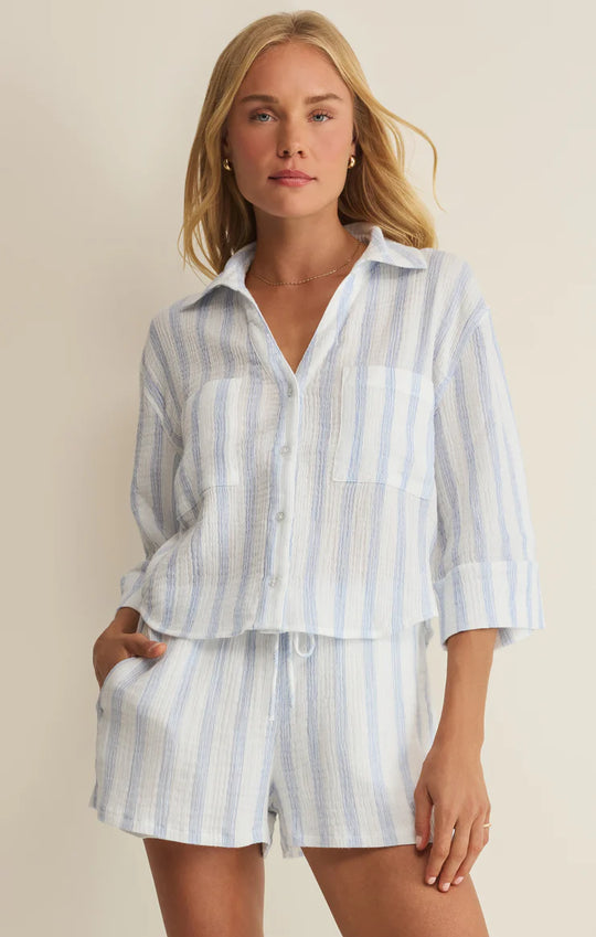 Z Supply Helena Striped Shirt