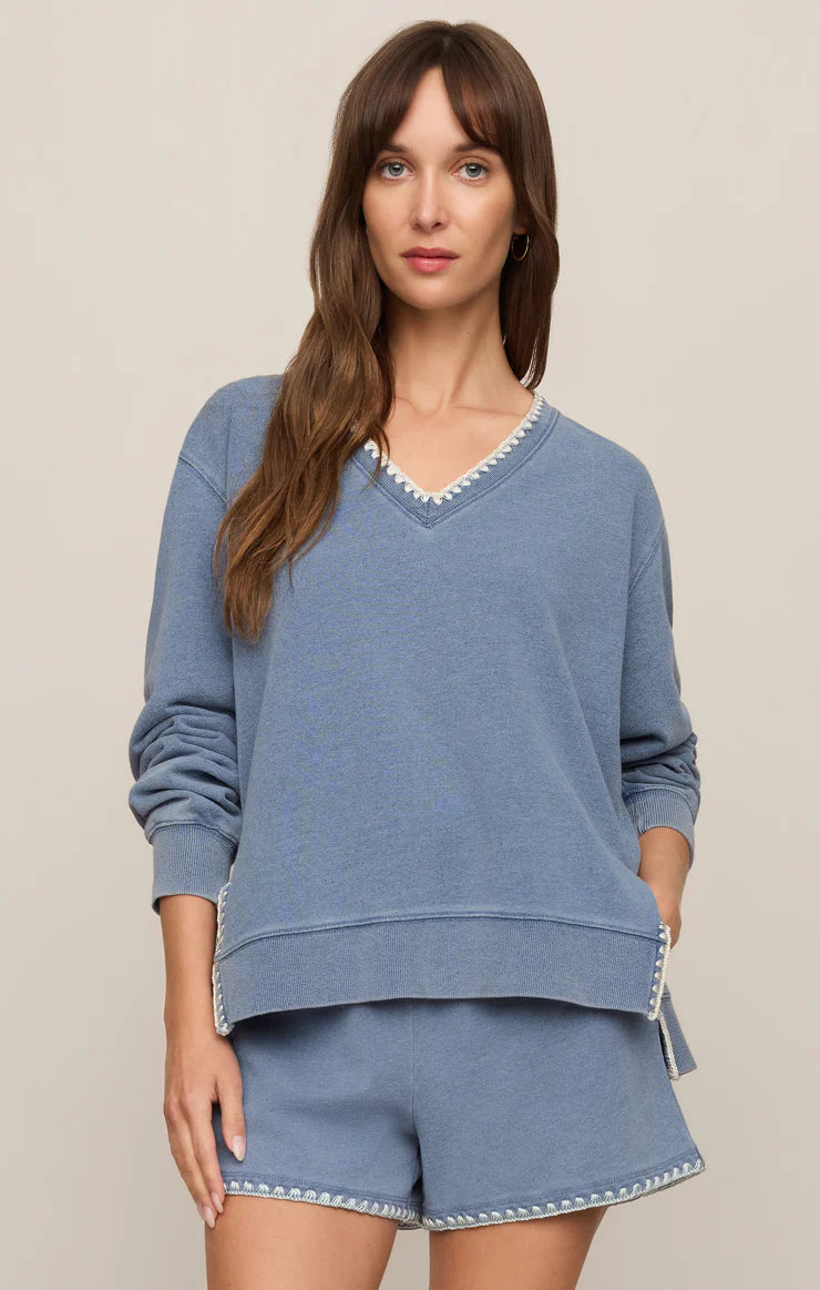 Z Supply Cam Knit Whipstitch Top