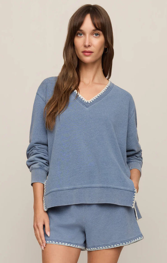 Z Supply Cam Knit Whipstitch Top