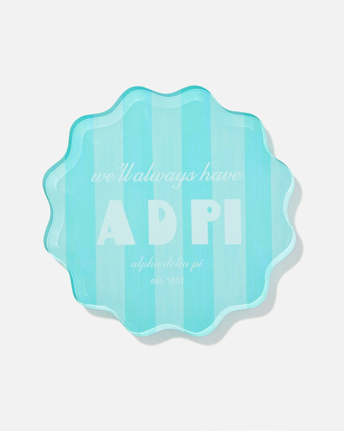 Tart By Taylor Scalloped Sorority Coaster