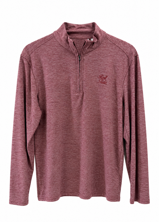 Antigua Roll Tide Script Quarter Zip