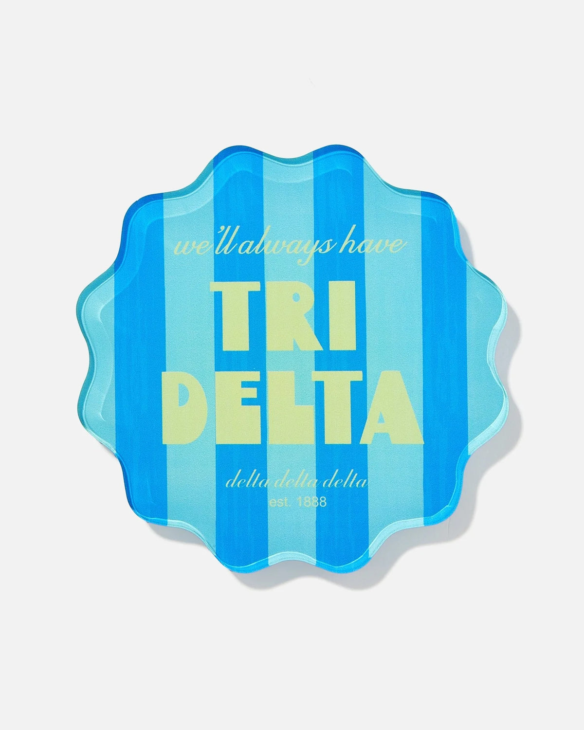 Tart By Taylor Scalloped Sorority Coaster