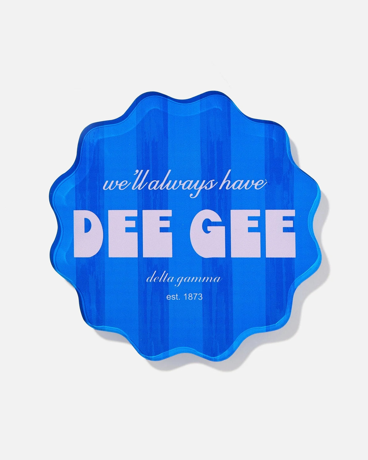 Tart By Taylor Scalloped Sorority Coaster