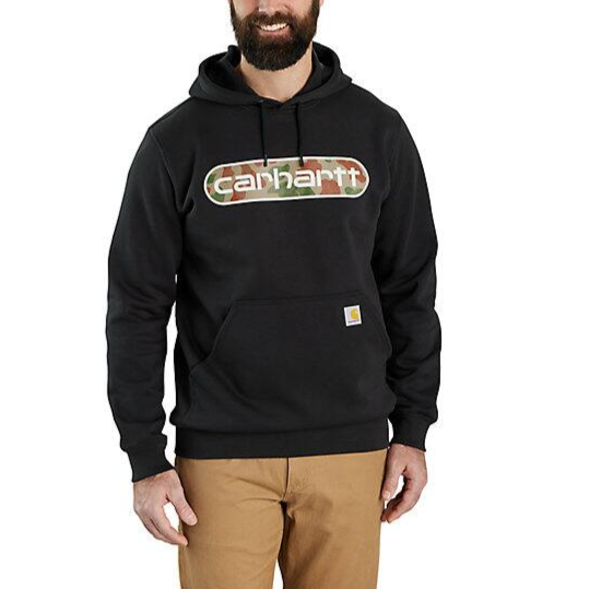 Carhartt loose fit midweight camo logo graphic sweatshirt