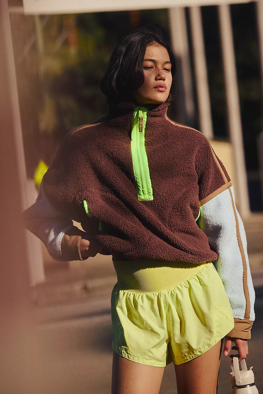 Free People Mountain High 1/2 Zip Colorblock