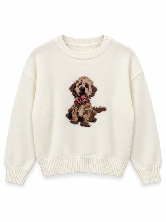 Girls' Golden Doodle Sweater