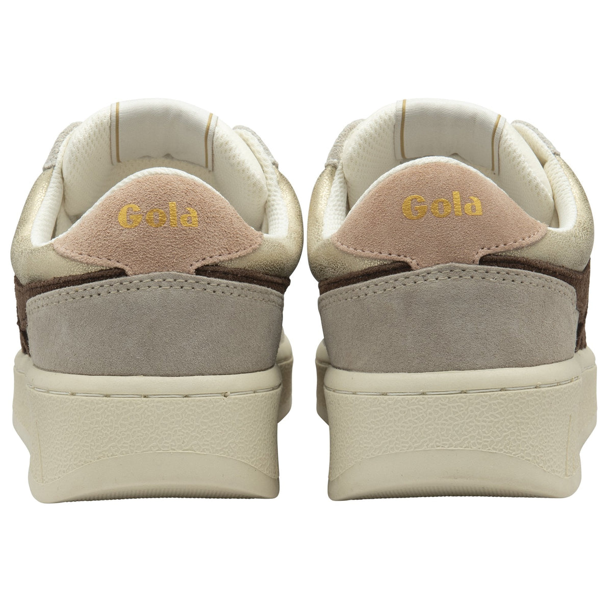 Pair of Gola sneakers shown from the back on a white background