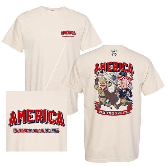 Barstool Undefeated Since 1776 Pocket Tee