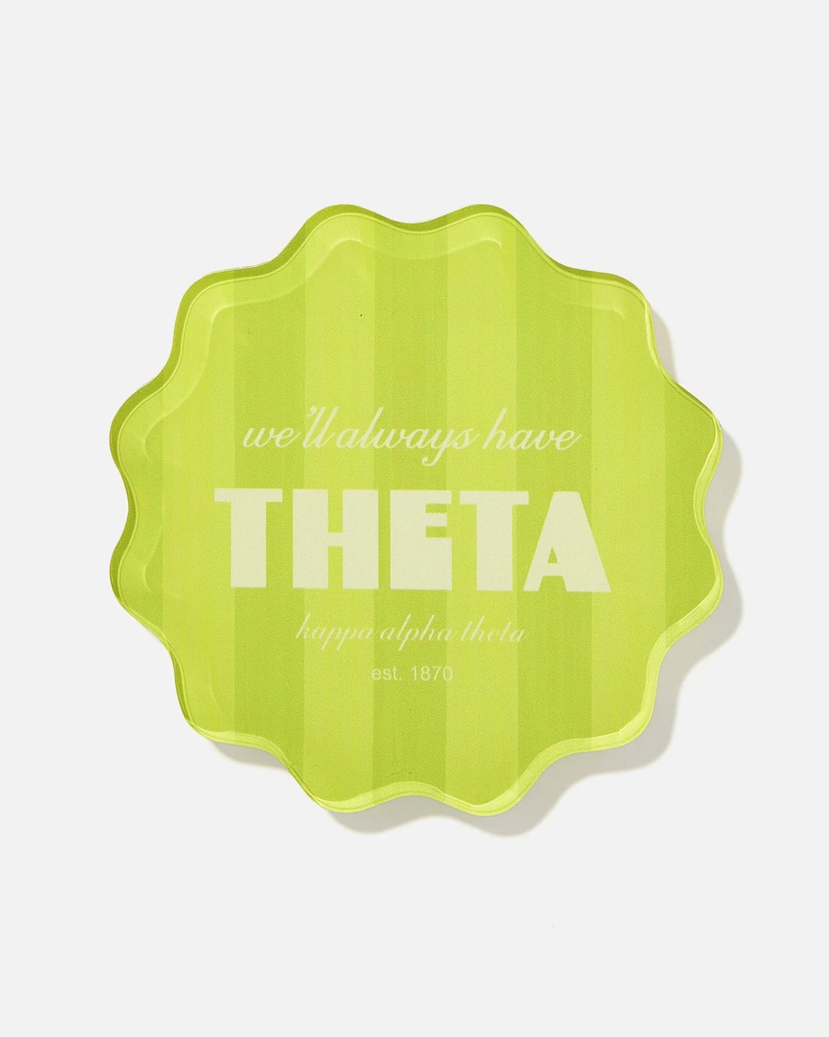 Tart By Taylor Scalloped Sorority Coaster
