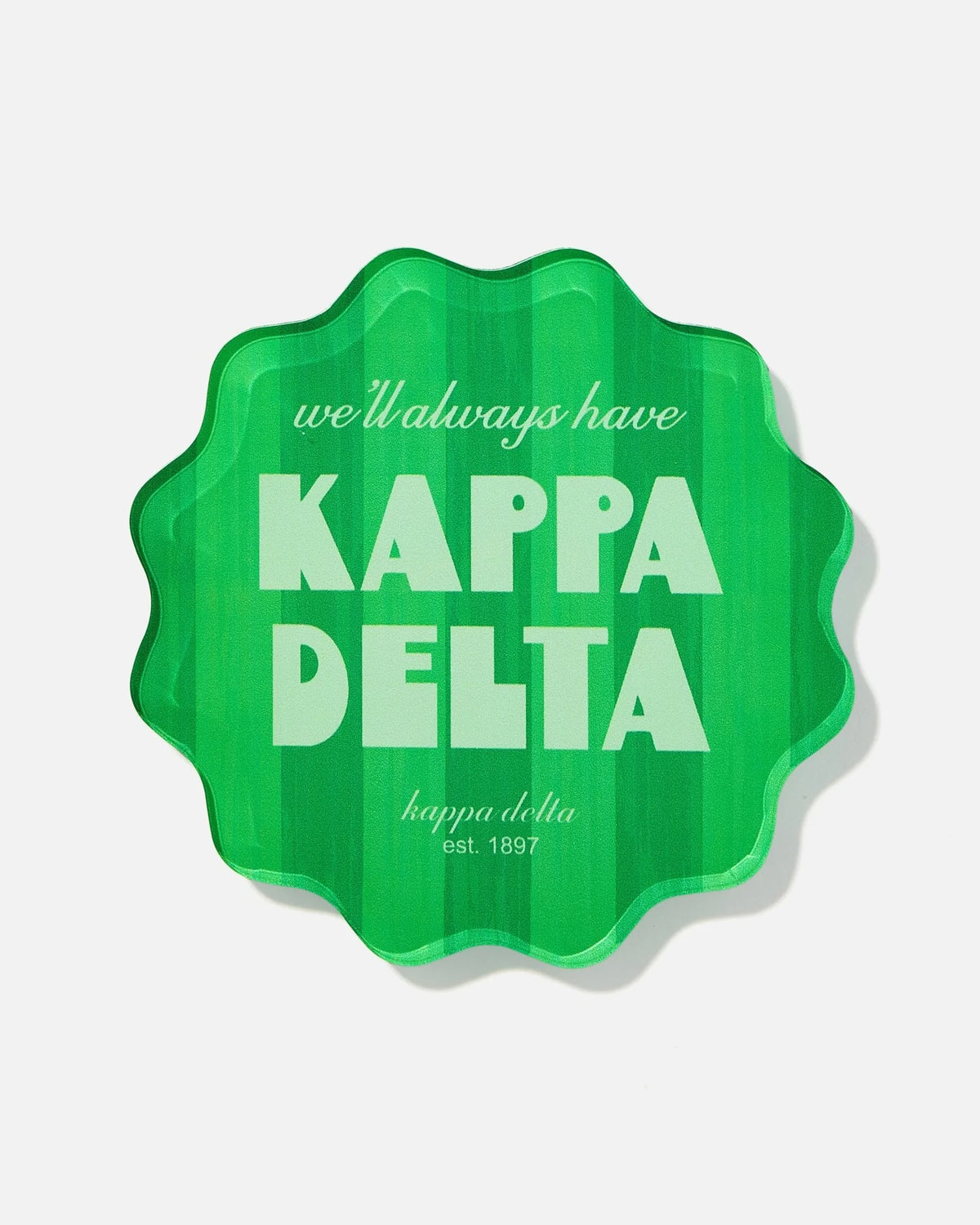 Tart By Taylor Scalloped Sorority Coaster