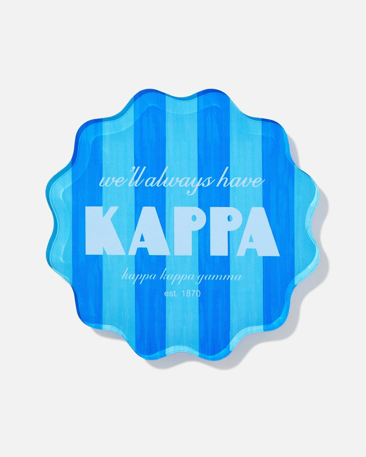 Tart By Taylor Scalloped Sorority Coaster