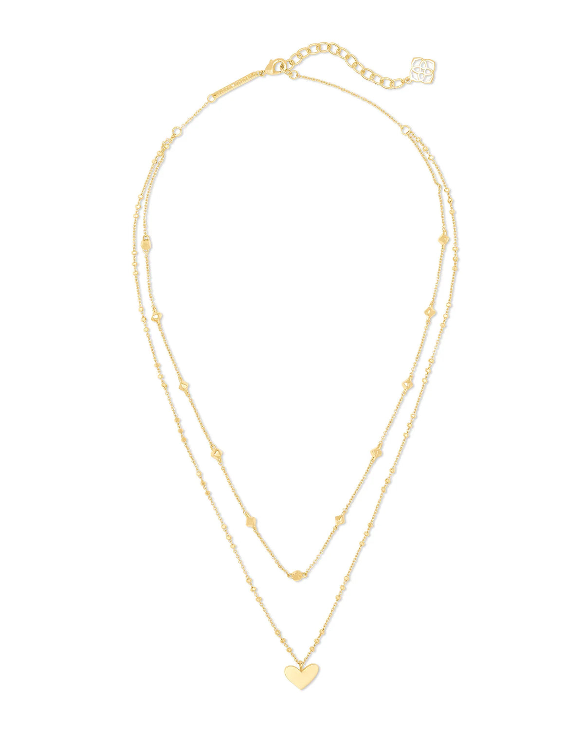 Kendra Scott Ari Heart Multi Strand Necklace- Gold