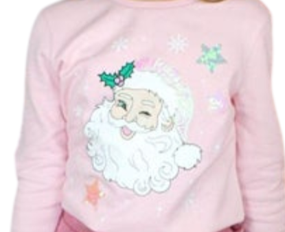 Girls Santas In Town Sweatshirt